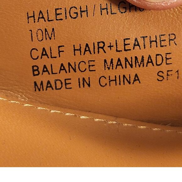 NEW Steve Madden Haleigh slingback pump in black/white calf hair size 10 - Picture 8 of 8